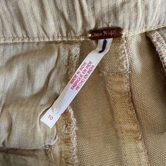 Free People shorts micro cotton cargo military utility 10 summer spring casual - Picture 7 of 7